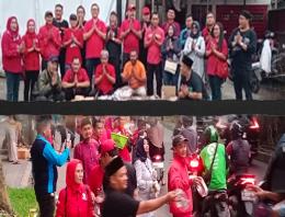 Pengurus DPC PDI Perjuangan Kota Bogor dan PAC Bagikan Ratusan Takjil ke Pengendara dan Pejalan Kaki  
