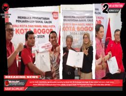 Hari ini Giliran Dosen Salah Satu PTS, Dr Erik Suganda dan Suryadi Daftar Bacawalkot di PDI Perjuangan Kota Bogor  