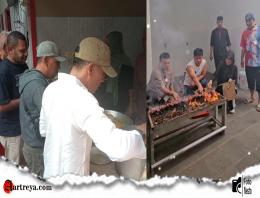 Barbeque Ala PDI Perjuangan Kota Bogor, Nyate Berjamaah Wujud Syukur dan Mempererat Kebersamaan